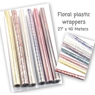 Gift & Wrapping▨PLASTIC FLORAL WRAP PRINTED