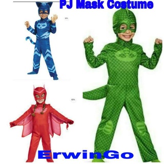 Pj mask Costume with Collection toys(Owlette,Catboy,Gekko)