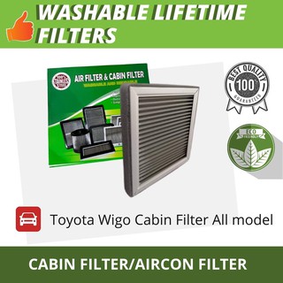 Cabin Filter Toyota Wigo Fit All Model Washable Type