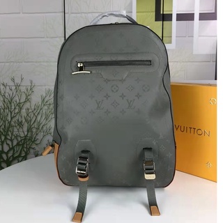 [Ready to ship] Support COD ordering New backpack Monogram Titanium canvas fabric backpack M43881