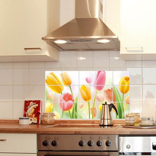 Tulip Aluminium Foil Kitchen Sheet Wall Paper Decals Sticker Water Oil Hot Proof