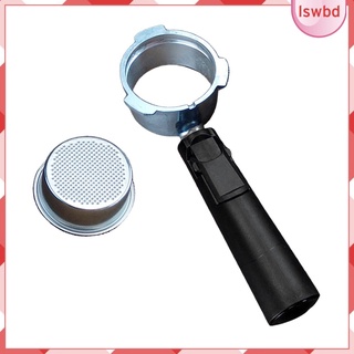 [Limit Time] Durable Stainless Steel 51mm Naked Portafilter Filter Holder with Long Handle for Coffee Machine Maker Cafe Accs