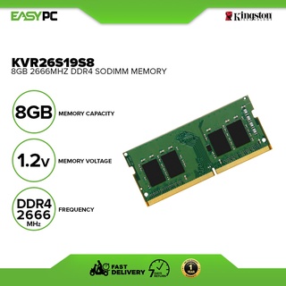 Kingston KVR26S19S8/8 8gb 1x8 2666mhz Ddr4 Sodimm Memory, Brand New DDR4 memory.