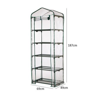 Garden Greenhouse 3/4/5 Tiers Green Hot Plant House Storage (5)