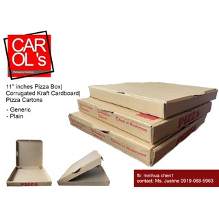 11'' inches Pizza Box/Corrugated Kraft Cardboard/Pizza Cartons