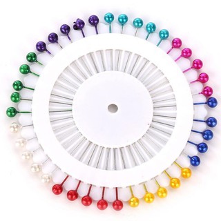 480pcs Plaid Bead Needle Pin DIY Accessories Plug Gadgets Tailoring Pin Random Color (2)