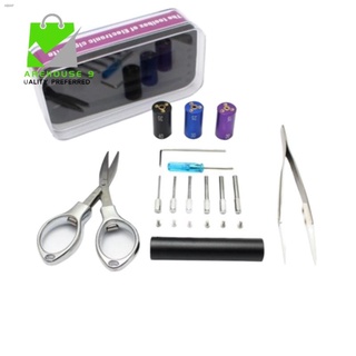 ▪﹉☽New Vape Tool Kit Vape DIY Vaping Sub OHM Tools Tweezers Screwdriver Scissors Coil Windesandal ki