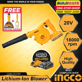 INGCO Li-Ion Air Blower Vacuum 20V CABLI20018 CABLI200181 w/ Battery Charger / UNIT ONLY + FREE IPT