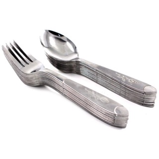 Stainless Steel Spoon and Fork 12pcs/pack (1)