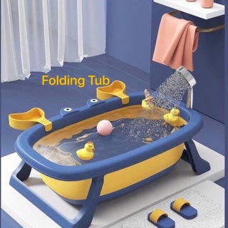 Foldable Baby Bath Tub Baby Eco-friendly Folding Baby Swim Bathtub Body Washing Portable Children