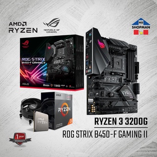 AMD Ryzen 3 3200G Processor w/ Asus ROG Strix B450-F Gaming II Motherboard