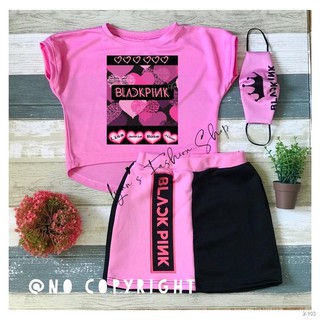 ❃✕New 3 in 1 Black&pink terno sets