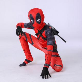 Superhero Cool Deadpool Halloween Costume For Kids Movie Cosplay Suit For Boys Anime Event Gift Performance Show Party (4)