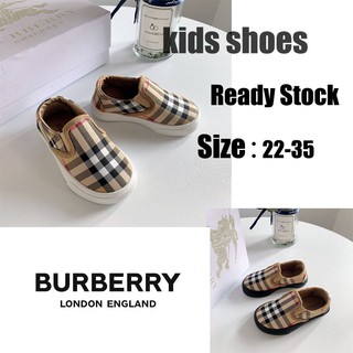 * Ready Stock * Burberry New Check Children's Sneakers Boys & Girls Shoes Baby Shoes Toddler Shoes Kids Shoes
