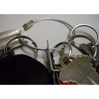 Stainless Steel Cable Key Ring 055