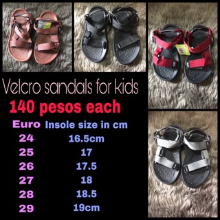 Velcro sandals for kids 3-6yo 120 pesos each na lang!!!