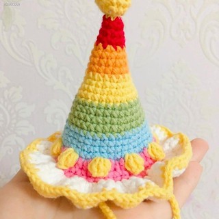 Pet birthday hat, pet hat, knitted pet hat