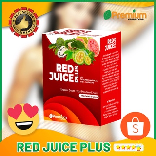 BeHealthy | Red Juice Plus (7 packs / good for 3-4 Liters) Organic Superfood Powdered Juice Organic