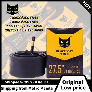 BLACK CAT Inner Tube 26/27.5/28/29/700C 48/80MM Schrader Presta Valve Bike Parts