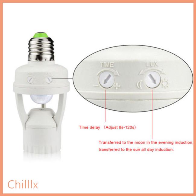 E27 LED Lamp Bulb Holder Light Socket Switch Infrared PIR Motion Sensor (4)