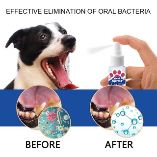 30ml Pet Breath Freshener Spray Dog Teeth Cleaner Dog Cat Oral Healthy Care Pet Dog Supplies Stain Odor Removers Cleanin