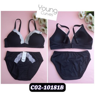 Young CURVES SET BRA And Pants In Black Colors BRA SIZE 32B And 34B PANTY M