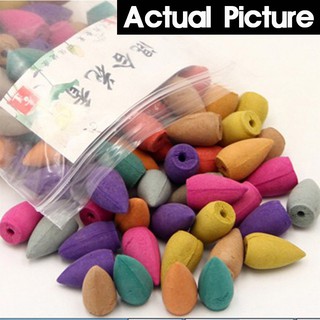 300PCS Floral Incense Cone Colorful Fragrance Scent Tower Incense Mixed Scent Aromatherapy Spice (9)