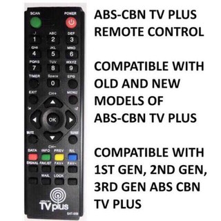 COD ABS-CBN TVPlus TV Plus Remote Control