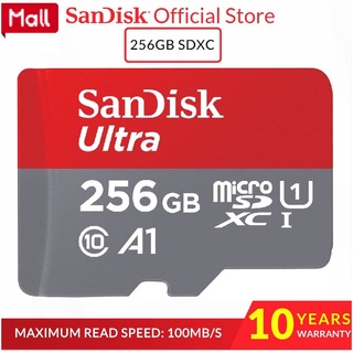 SanDisk Memory Card SD Card Micro SD Speed 100MB / s Ultra A1 Class 10 Original 128GB / 256GB / 512GB