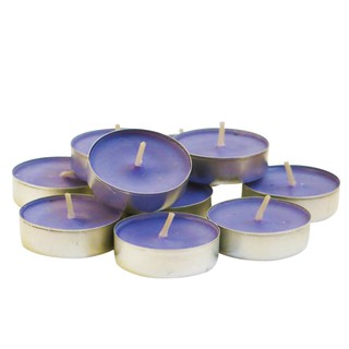 50pcs/Set Tea Light Citronella Lavender Candles In Metal Cup (6)