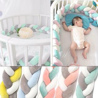 🍁🍁Baby Infant Plush Bumper Bed Bedding Cot Crib Braid