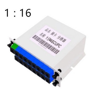 【Authentic】1* 16 SC UPC Optical Fiber Splitter Cassette Box Plug-in Type Optical Splitter 4Lg7