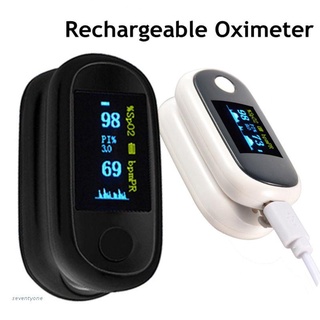 Wearables❈Rechargeable USB Finger Clip Fingertip Pulse Oximeter Blood Oxygen Saturation Heart Rate P