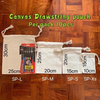 LUGGAGEDRAWSTRING BAGS❂❀✣(10pcs)Canvas katsa pouch string bag pouch
