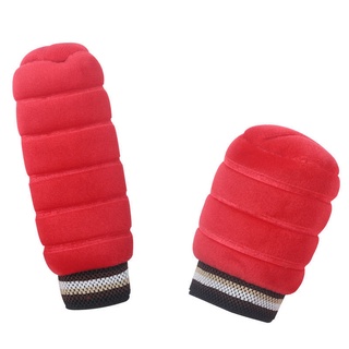 【Hot Sale/In Stock】 Short plush car handbrake cover gear set two-piece set Winter plush gear set two