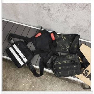 JJFS/Chest Bag Rig Bags For Men Multi-Function Motor Unisex Bag Strap Vest Hip Hop Adjustable#W7708s