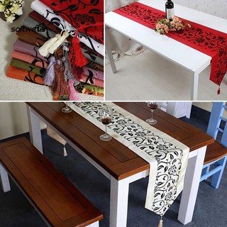 【ST】Retro Flower Tablecloth Dining Table Cover Mat Home Kitchen Wedding Party Decor