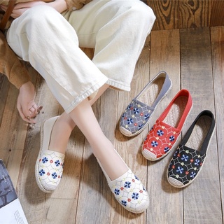 Espadrilles Shoes Korean SLIP ON Canvas Women