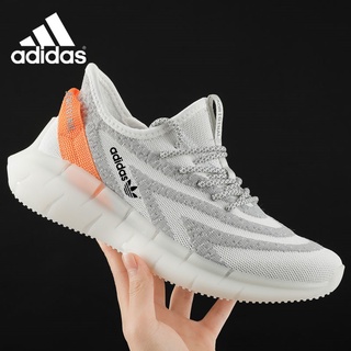 New Adidas YEEZE Sports Shoes Men's Lightweight Large Size Running Shoes Lace-up Casual Shoes Mesh Men's Shoes Soft Sole Jogging Shoes Running Shoes Breathable Mesh Shoes 39-46