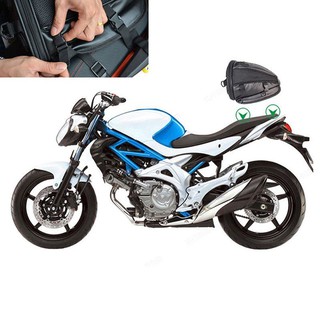 【Ready Stock】Waterproof Motorcycle Bike Rear Trunk Back Seat Carry Luggage Tail Bag Saddlebag (5)