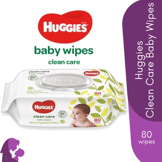 Huggies Clean Care Baby Wipes - 80 sheets