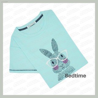 High quality✎Peaches n' Cream - Short Sleeve Pajama Set with Cuffed Pants - Smart Rabbit Print - Min