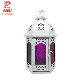 Ziyang Metal Candle Holder Lantern for Home and Event Decorations (B-381M)