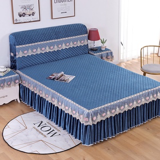Bedspread Bed Skirt Style One-Piece Thickened Quilted