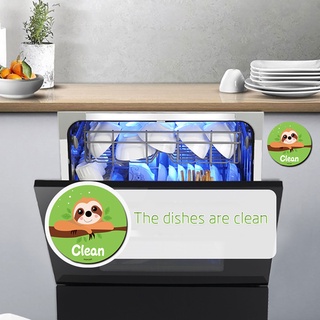 best▤∋Cute Cartoon Animal Dishwasher Magnet Clean Dirty Sign Dishwasher Reversible Indicator Home De