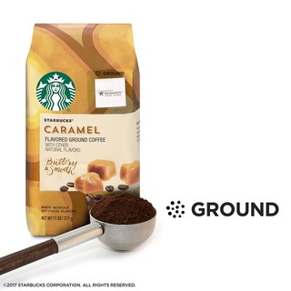 Starbucks Flavored Medium Roast Ground Coffee - 11oz Caramel, Cinnamon Dolce, Vanilla, Mocha (3)