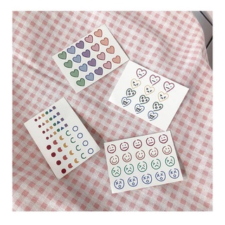 KPOP Color Personality Tattoo Stickers Simple StickersWaterproof tattoo stickers couple cartoon stickers