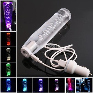#[free shipping] LED Crystal Bubble Car Gear Stick Shift Lever Shifter Knob COD (1)