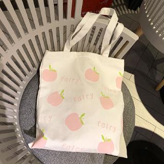 Women Canvas Tote Bag Cute Cartoon Shopping Girl Cotton Shoulder Bag Female Handbag Beach Bag (2)