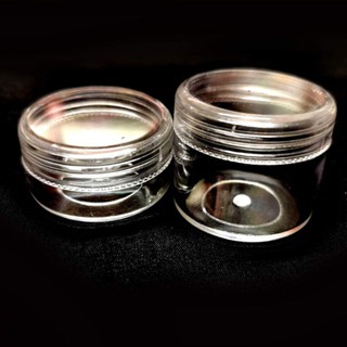 50PCS Acrylic Transparent Jar Tub Plastic Cosmetics Container 10ML 20ML